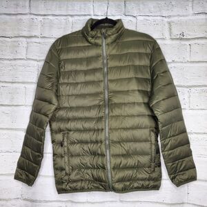 Swiss Tech long sleeve puffer jacket foldable